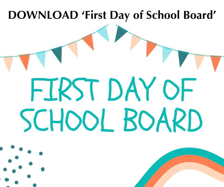 First Day of School Board