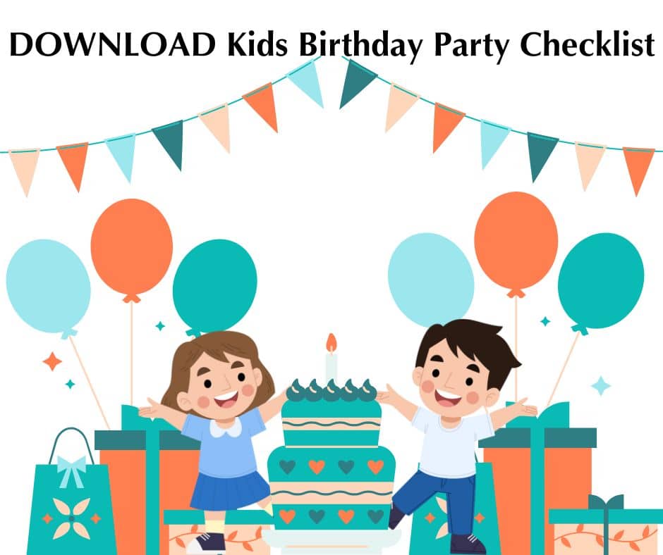 Kids Birthday Party Checklist